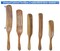 Spurtle Kitchen Cooking Utensil 5pc Set Teak Wood Non Stick Wooden